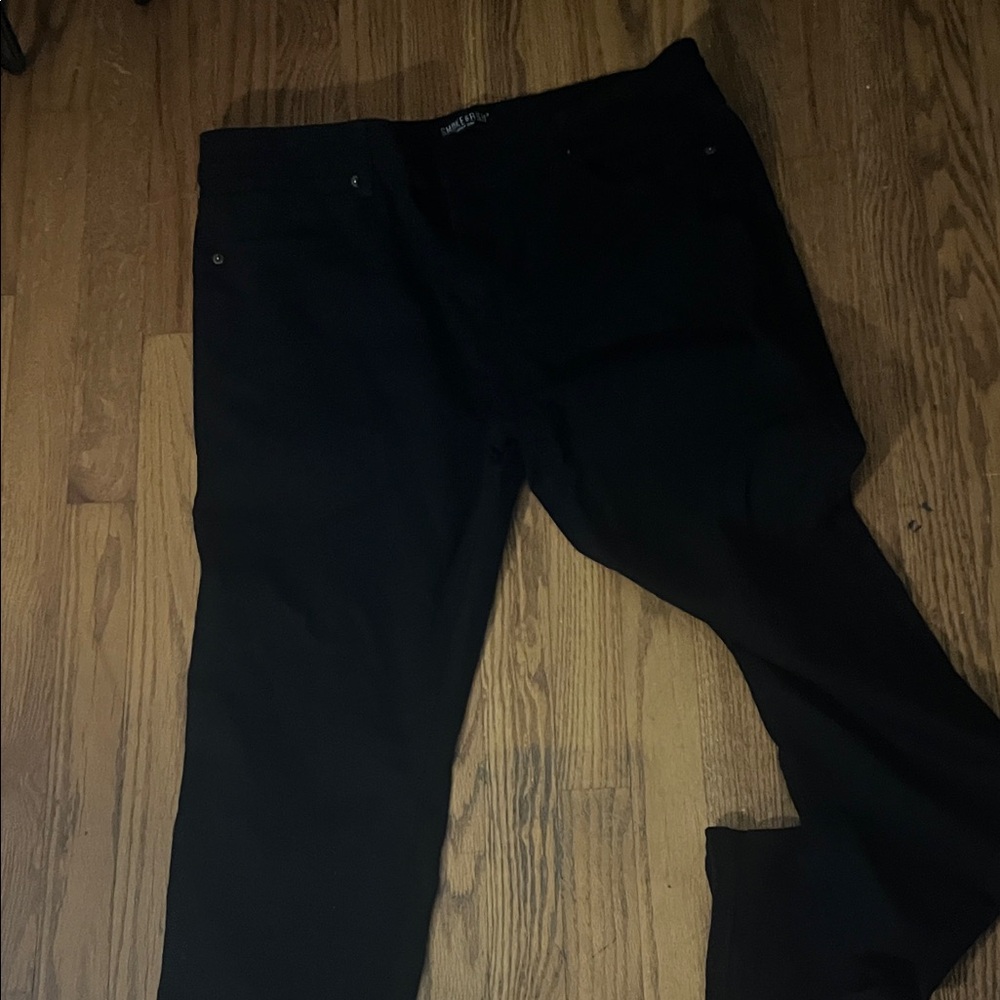 Men's Classic Black Straight Jeans